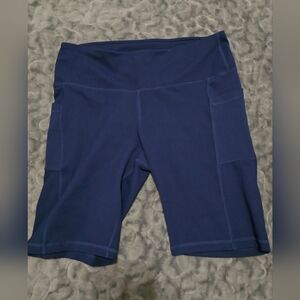 Soft Blue Yoga/Bike Shorts